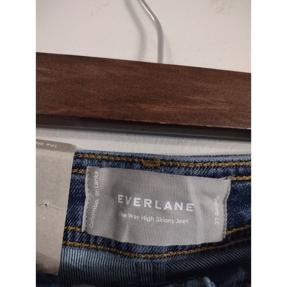 Everlane The Way High Skinny Jean Womens Sz 27 Regular Stretch Medium Wash NWT - Picture 3 of 10